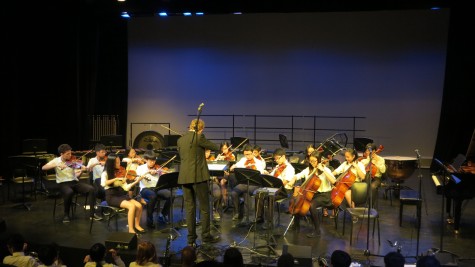 The String Orchestra, comprising of both MS and HS students
