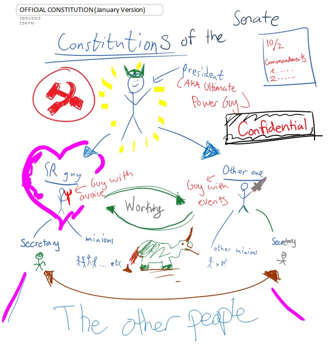 Summary of the Senate Constitution drawn by the Big 3