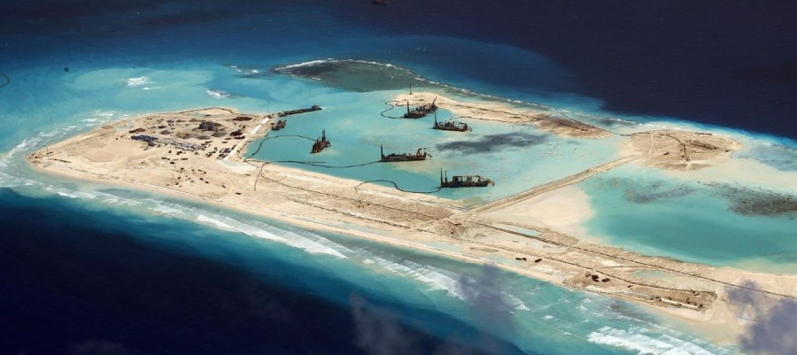 The Chinese Island Construction Incites Naval Tension