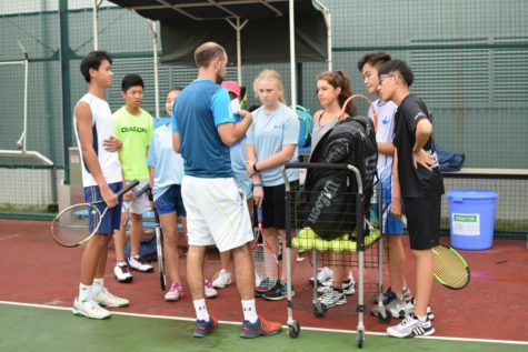 Varsity Tennis Team Assembles